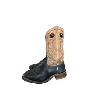 Justin Cowboy Square Toe Western Two Tone BR303 Stillwater Calf Mens Size 11 EE